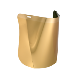 Hellberg Polycarbonate Goldplated Visor