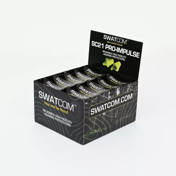 SWATCOM SC21 Pro Impulse Universal in ear hearing protection (10 Pack)