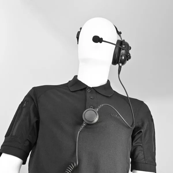 SWATCOM SC36 Heavy Duty Single Sided Headset with Boom mic, QD for radio lead - Image 2