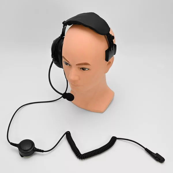 SWATCOM SC36 Heavy Duty Single Sided Headset with Boom mic, QD for radio lead - Image 6