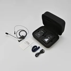SWATCOM Multicom 2.4 GHz Transceiver (Handset) with charger, carry case & headset