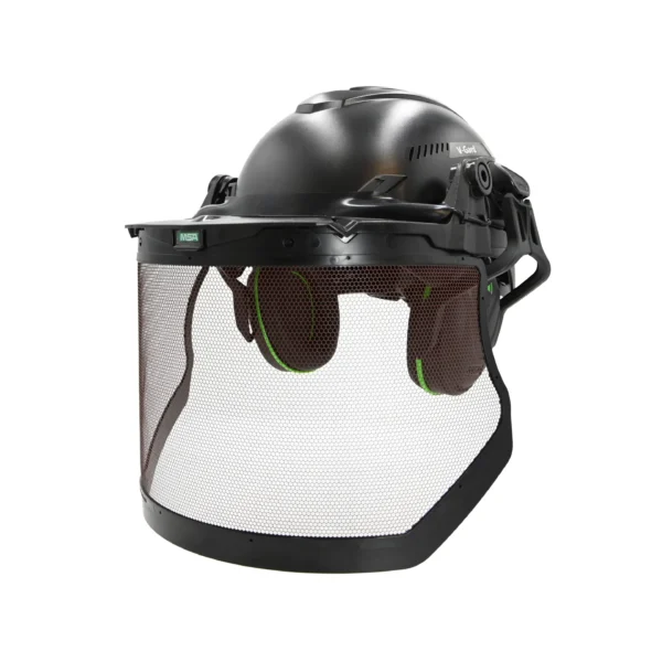 MSA V-Gard H1 Trivent Helmet with Ear Defenders and Visor
