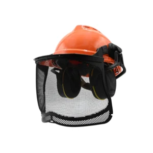 MSA V-Gard 500 Vented Helmet with Ear Defenders and Visor