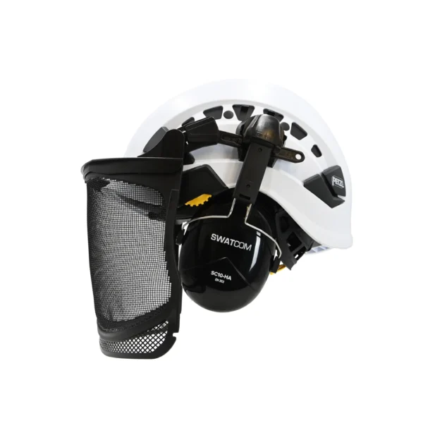 Petzl Vertex Vent Helmet with Ear Defenders and Visor - Image 3