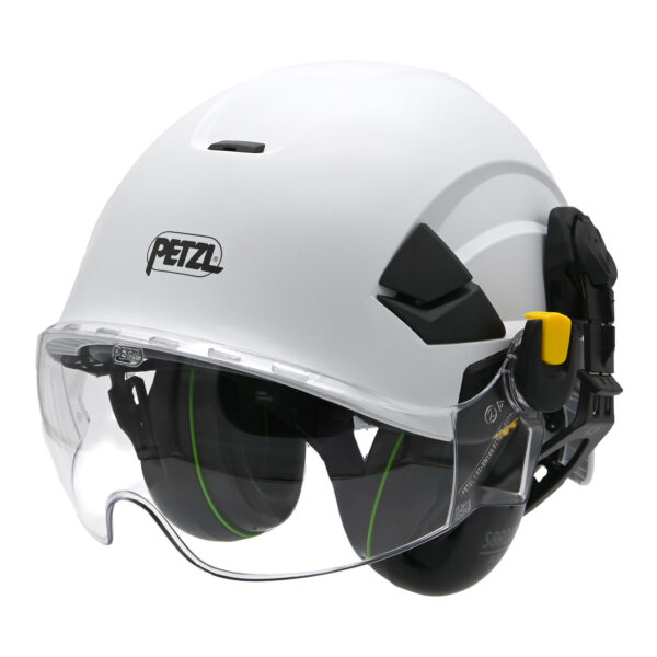 Petzl Vertex Non-Vented with Eye Shield and Ear Defenders -  EN50365, EN166