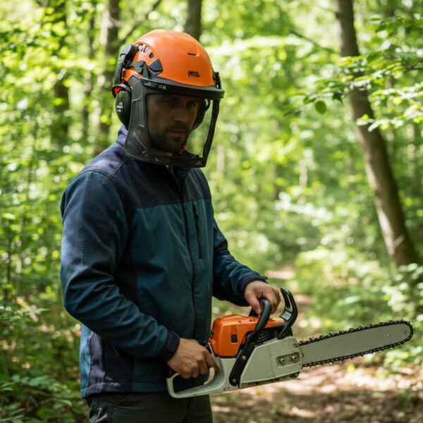 Petzl Forestry Helmet Combo Action Shot 2